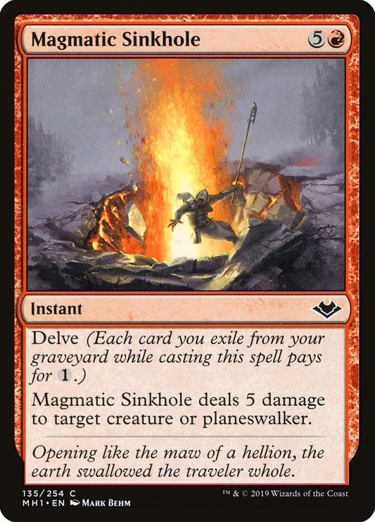 Magmatic Sinkhole - carta Magic The Gathering
