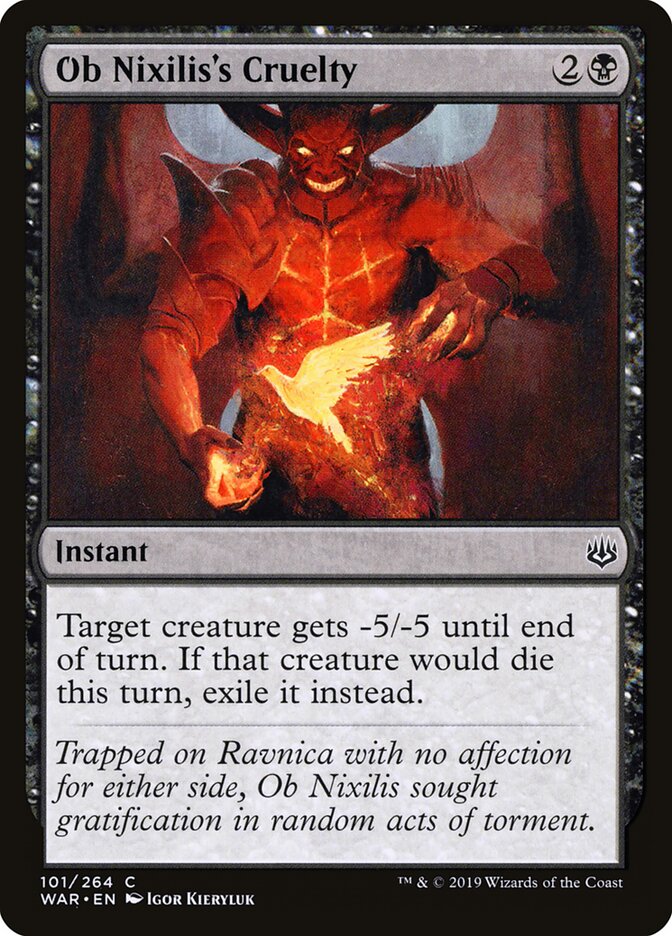 Ob Nixilis's Cruelty - carta Magic The Gathering