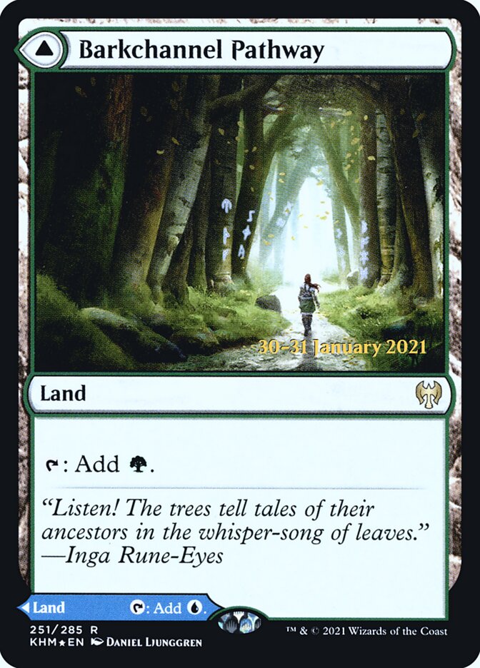 Barkchannel Pathway - carta Magic The Gathering