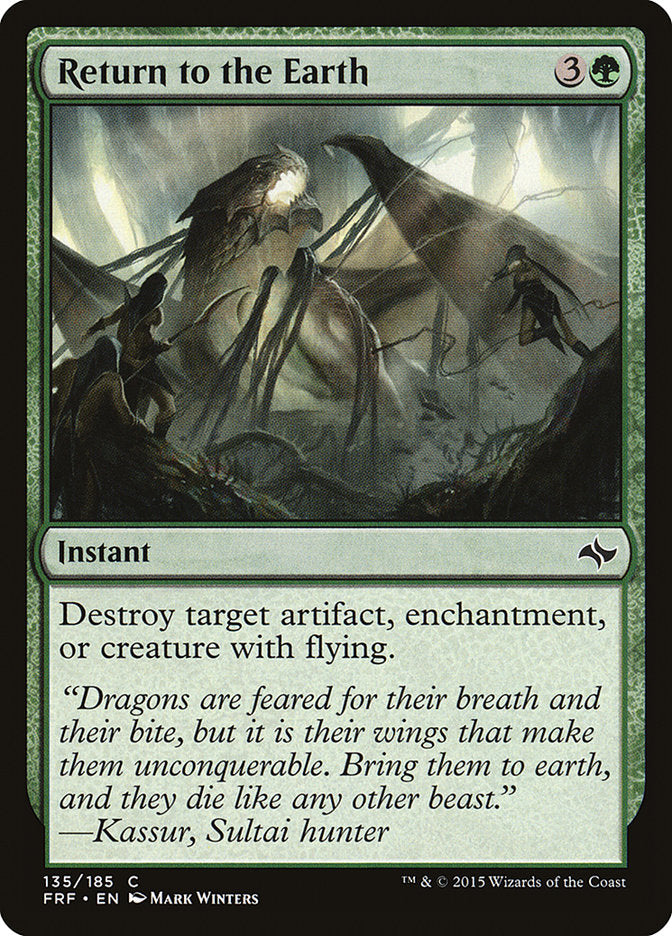 Return to the Earth - carta Magic The Gathering