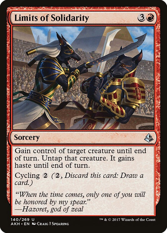 Limits of Solidarity - carta Magic The Gathering