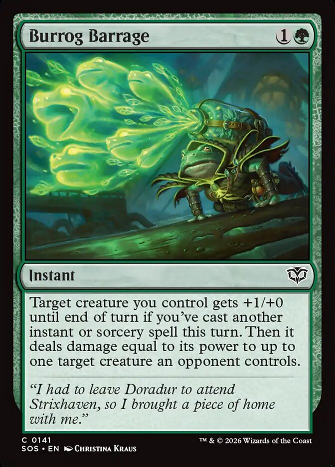 Burrog Barrage - carta Magic The Gathering