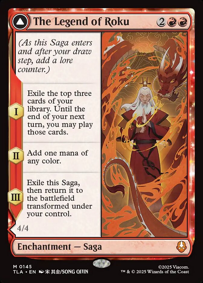 The Legend of Roku - carta Magic The Gathering