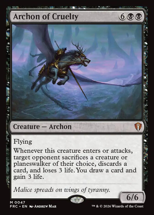 Archon of Cruelty - carta Magic The Gathering