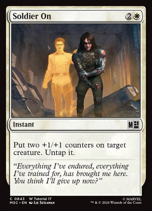 Soldier On - carta Magic The Gathering