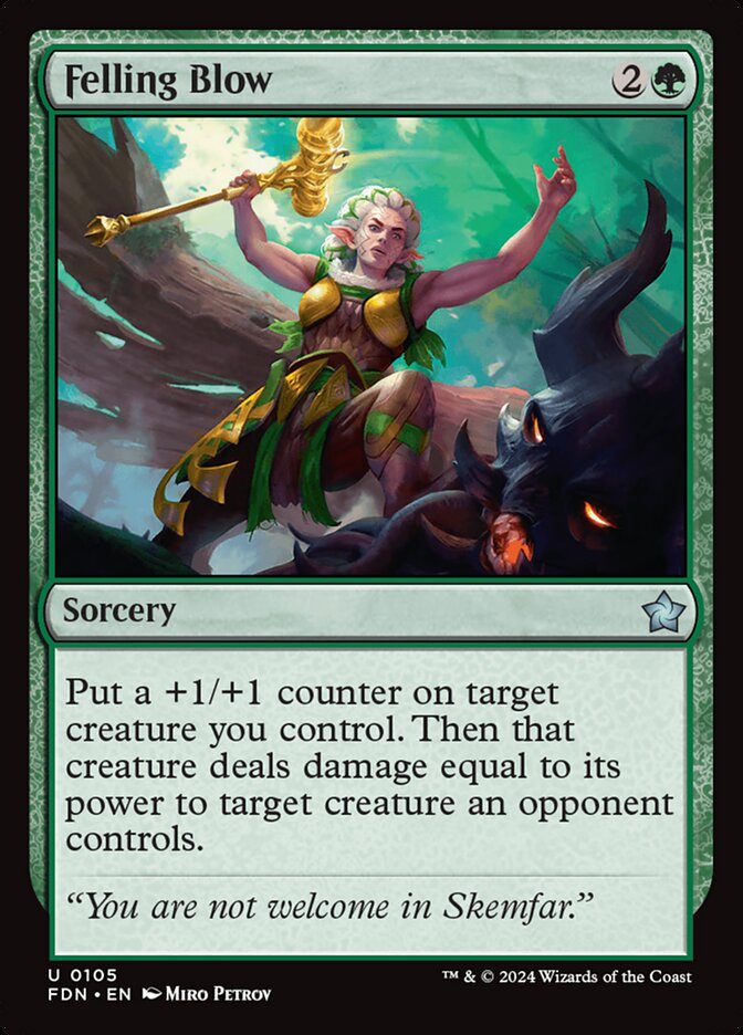 Felling Blow - carta Magic The Gathering