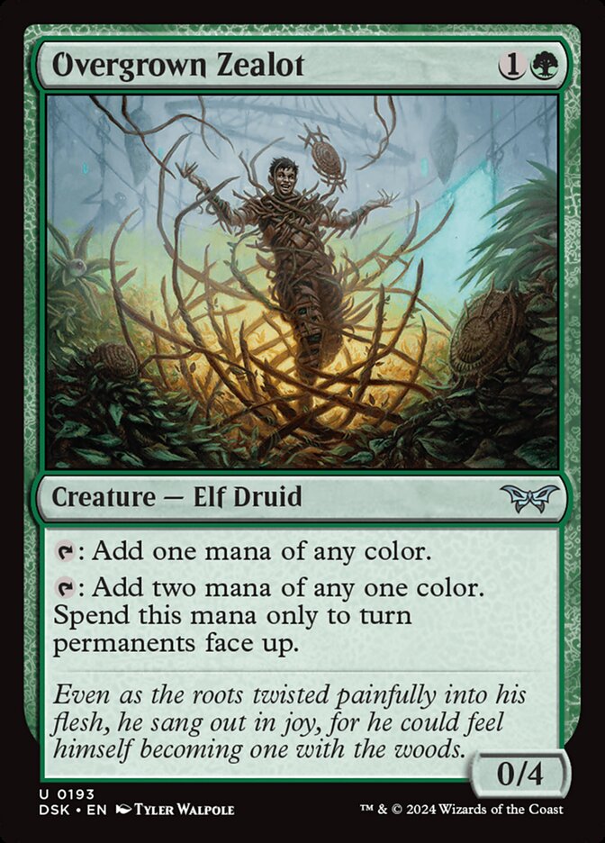 Overgrown Zealot - carta Magic The Gathering