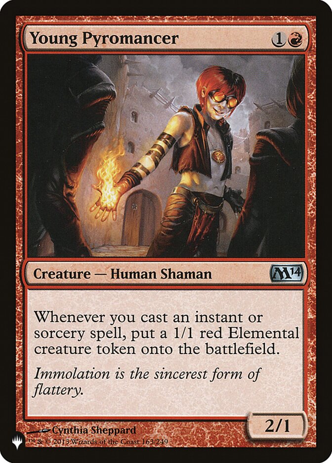 Young Pyromancer - carta Magic The Gathering