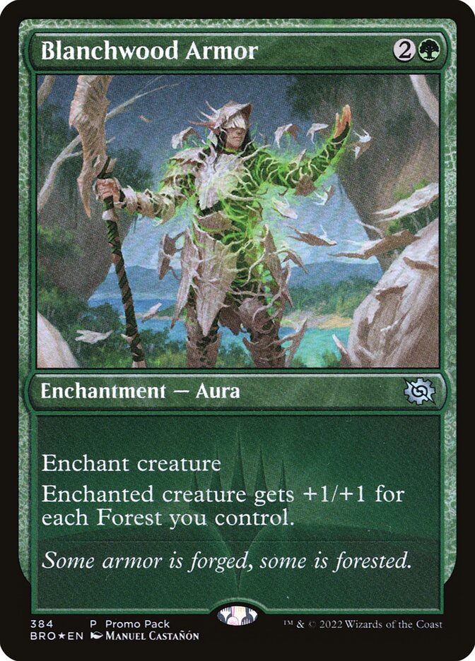 Blanchwood Armor - carta Magic The Gathering