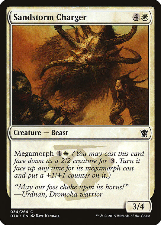 Sandstorm Charger - carta Magic The Gathering