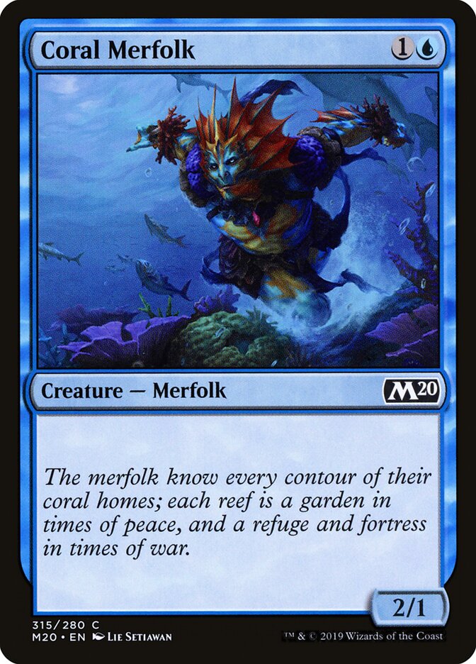 Coral Merfolk - carta Magic The Gathering