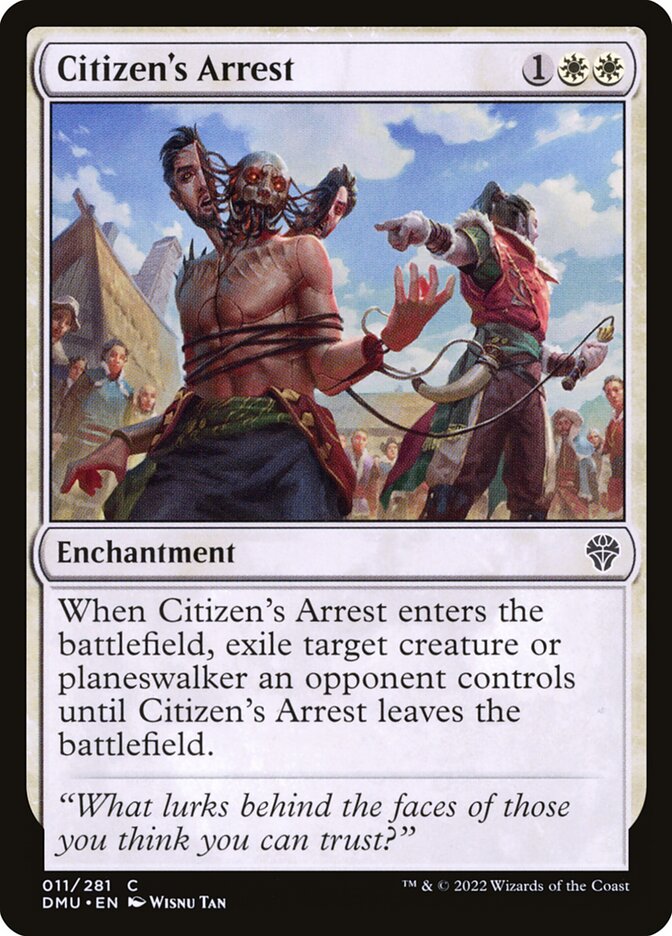 Citizen's Arrest - carta Magic The Gathering