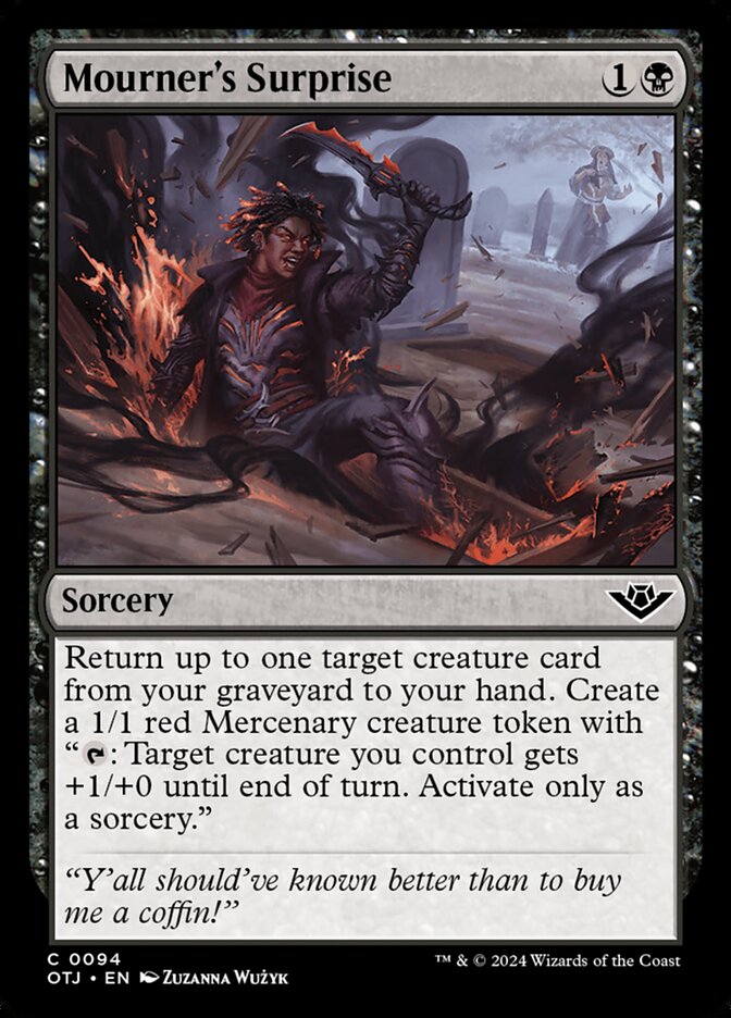 Mourner's Surprise - carta Magic The Gathering