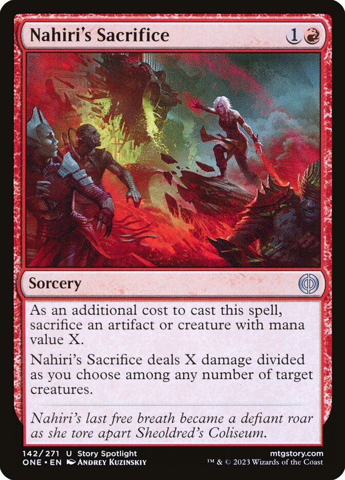 Nahiri's Sacrifice - carta Magic The Gathering