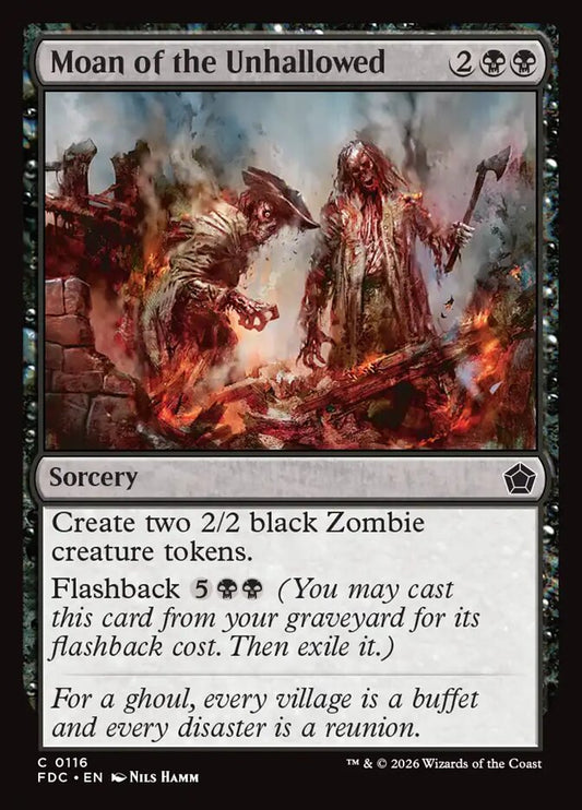 Moan of the Unhallowed - carta Magic The Gathering
