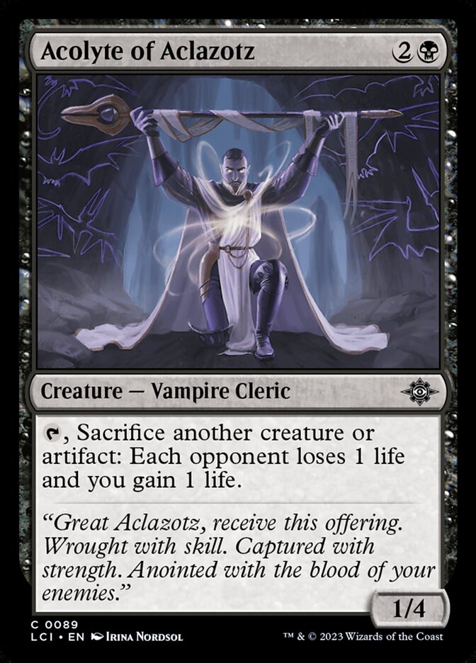 Acolyte of Aclazotz - carta Magic The Gathering