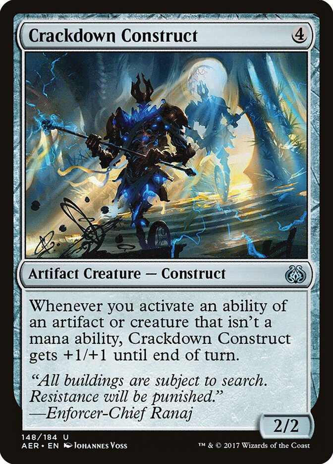 Crackdown Construct - carta Magic The Gathering