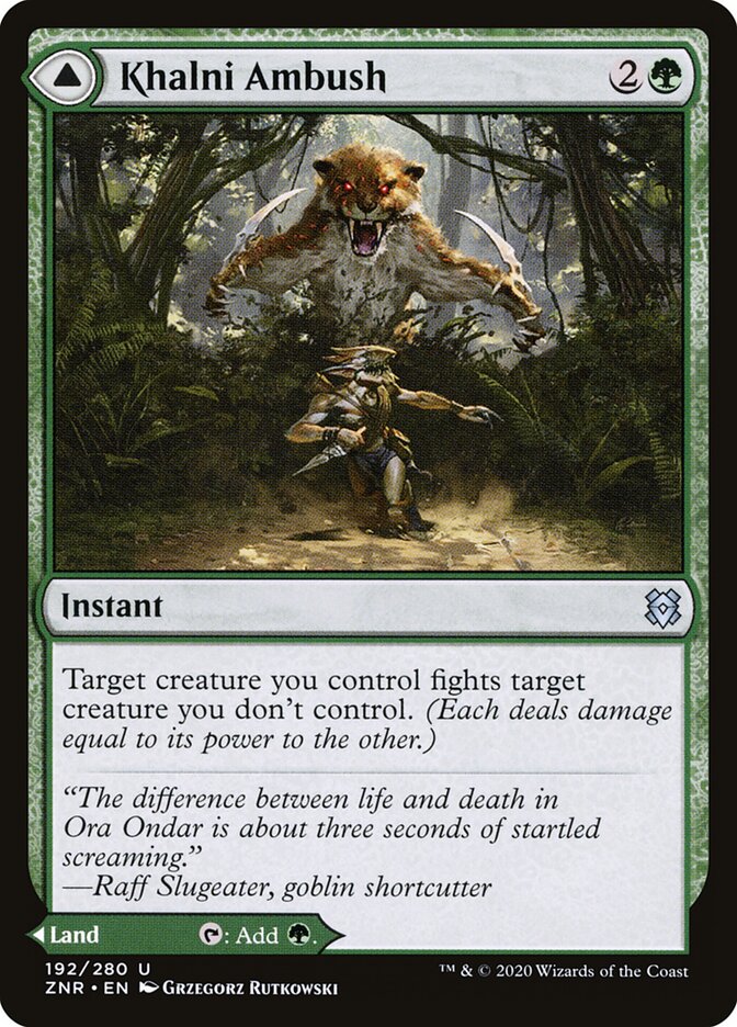 Khalni Ambush - carta Magic The Gathering