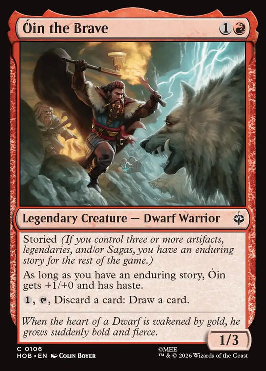 Óin the Brave - carta Magic The Gathering
