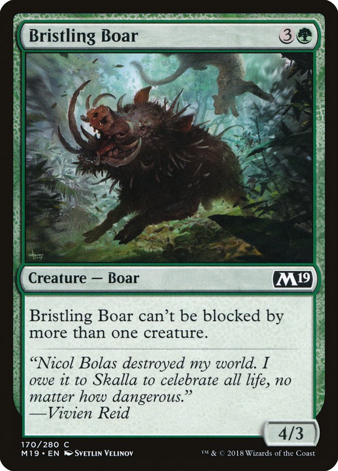Bristling Boar - carta Magic The Gathering