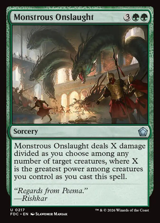Monstrous Onslaught - carta Magic The Gathering