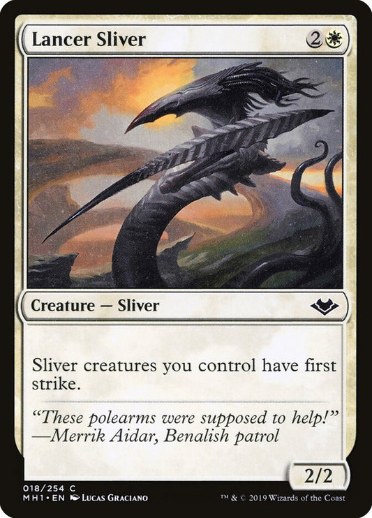 Lancer Sliver - carta Magic The Gathering