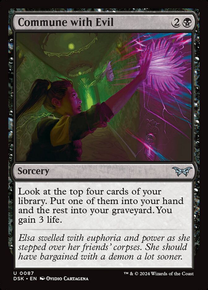 Commune with Evil - carta Magic The Gathering