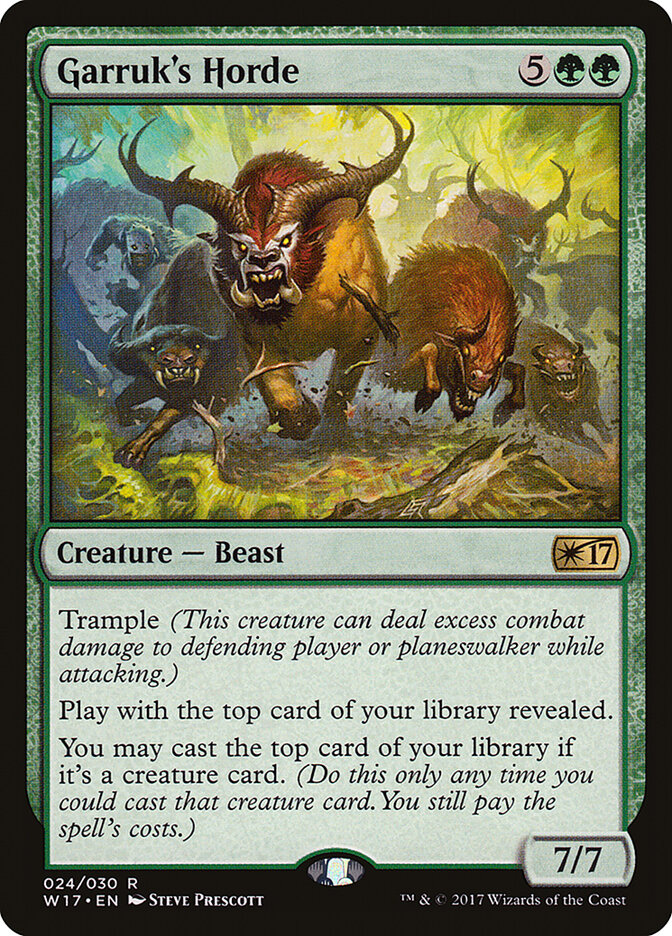 Garruk's Horde - carta Magic The Gathering
