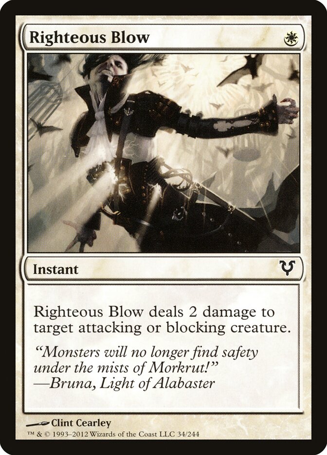 Righteous Blow - carta Magic The Gathering