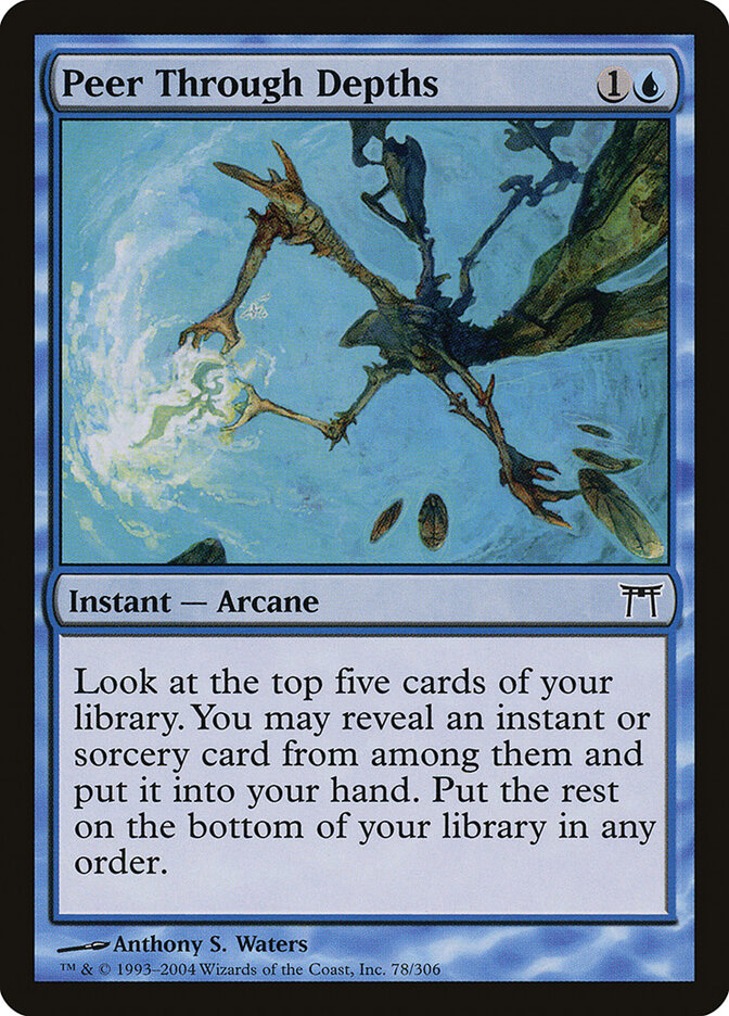 Peer Through Depths - carta Magic The Gathering