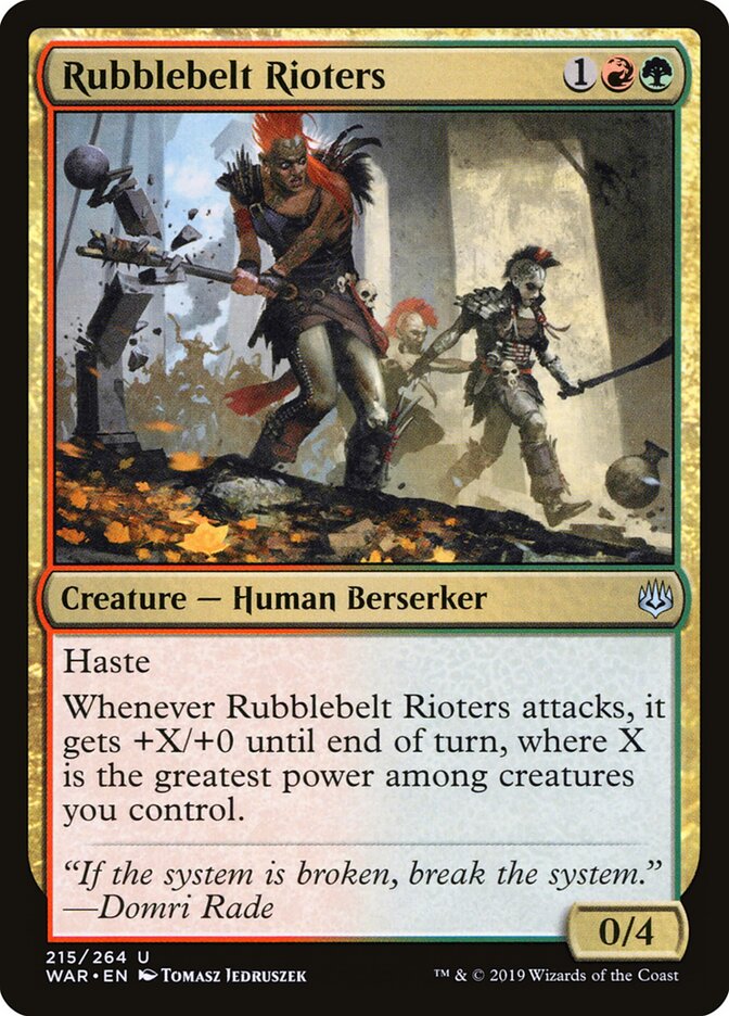 Rubblebelt Rioters - carta Magic The Gathering