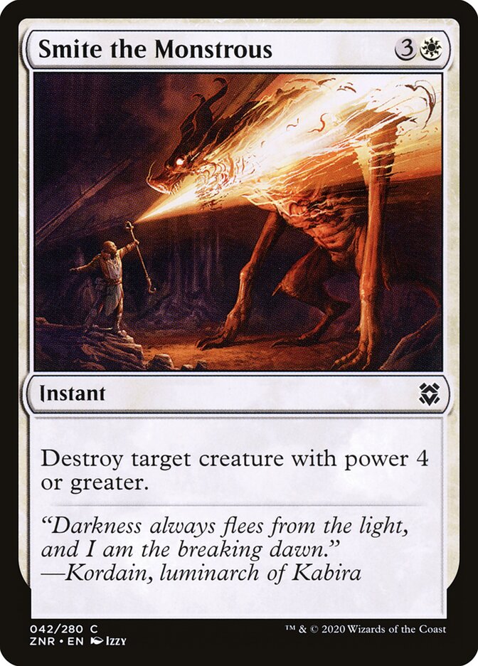 Smite the Monstrous - carta Magic The Gathering