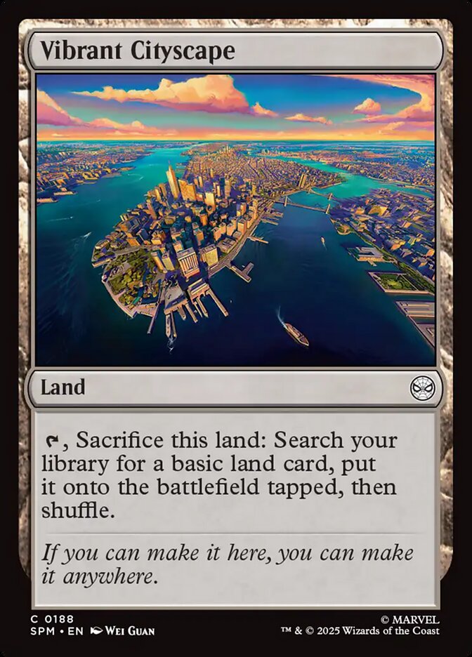 Vibrant Cityscape - carta Magic The Gathering