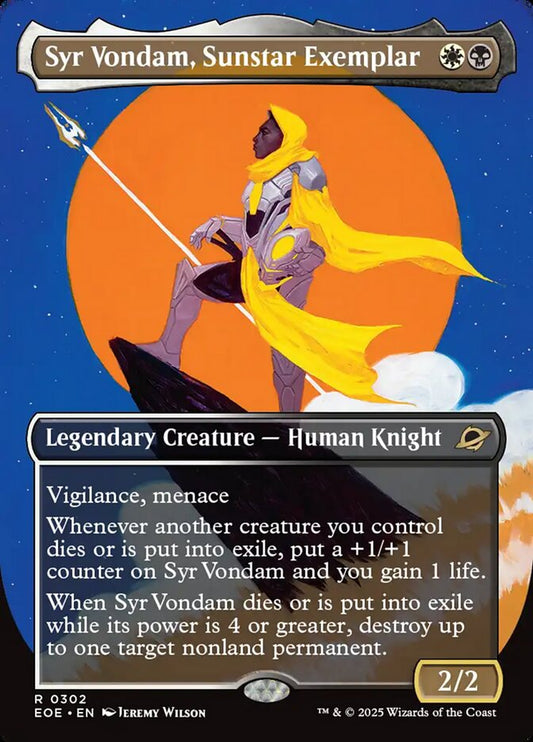 Syr Vondam, Sunstar Exemplar - EOE-302-NF-BF-FA-INV-LDG
