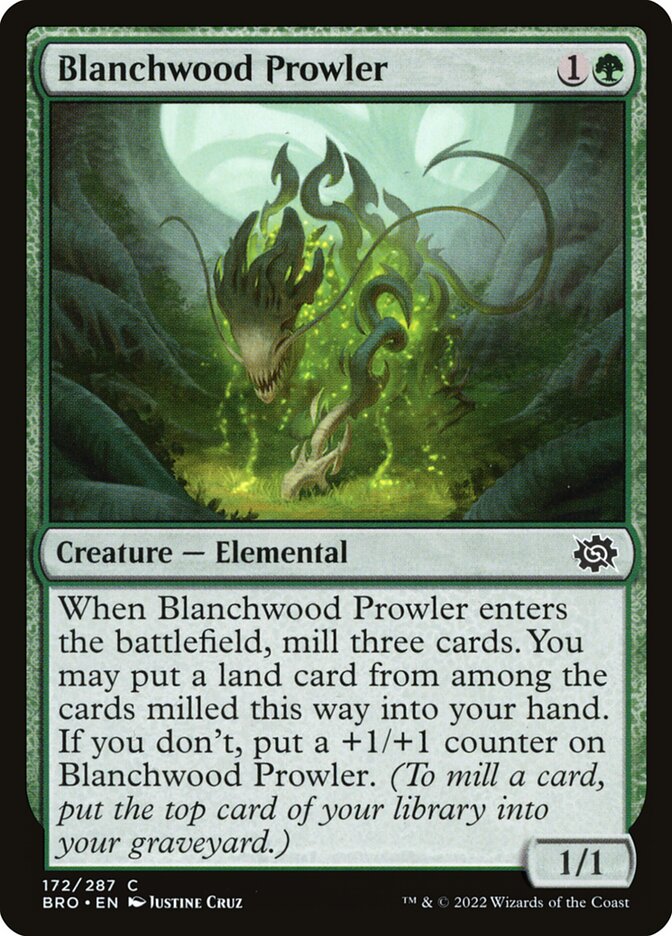 Blanchwood Prowler - carta Magic The Gathering