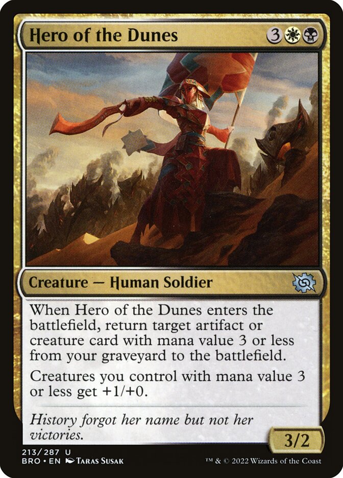 Hero of the Dunes - carta Magic The Gathering