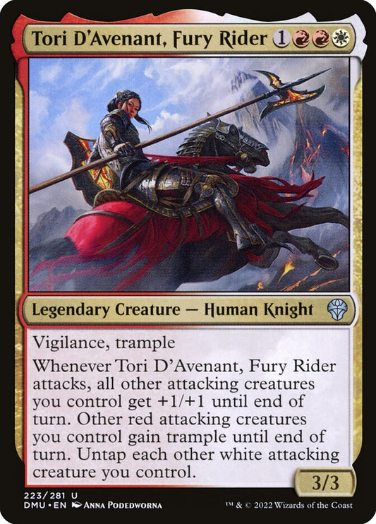 Tori D'Avenant, Fury Rider - carta Magic The Gathering