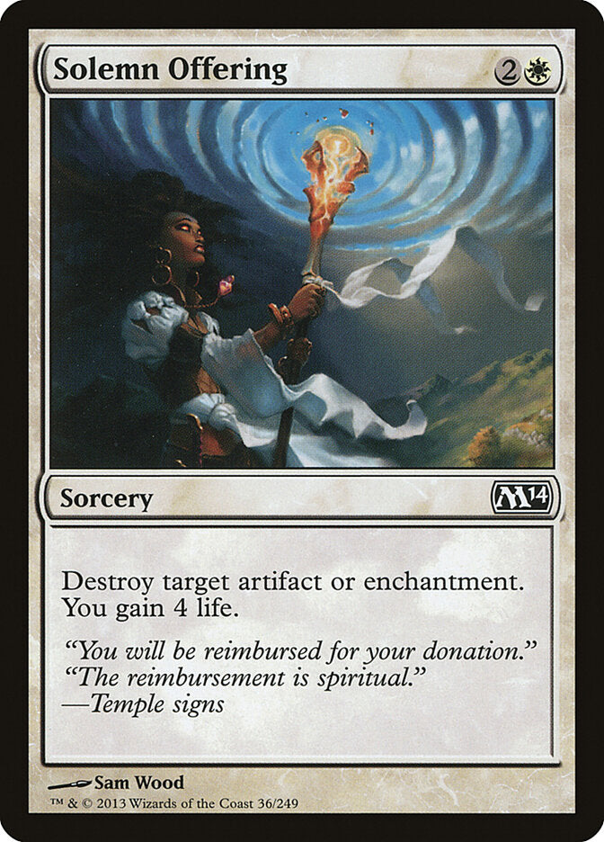 Solemn Offering - carta Magic The Gathering