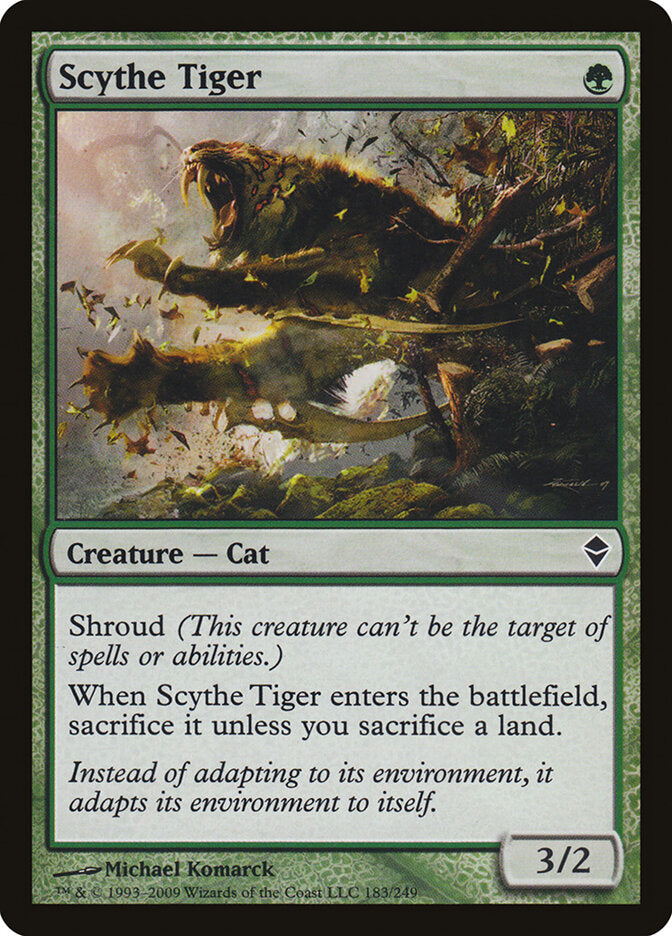 Scythe Tiger - carta Magic The Gathering