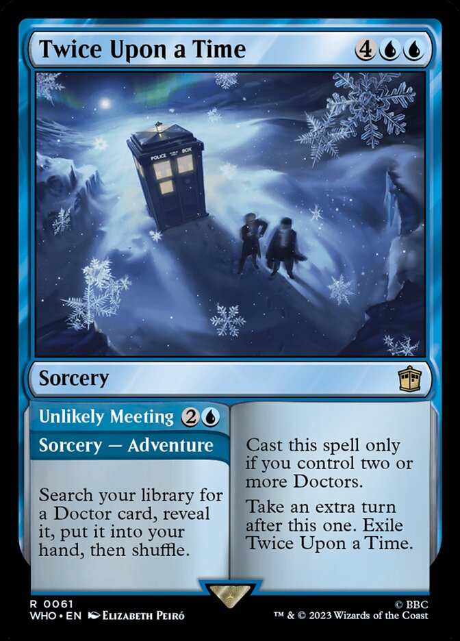 Twice Upon a Time // Unlikely Meeting - carta Magic The Gathering