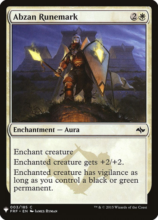Abzan Runemark - PLST-FRF-3-NF-STD