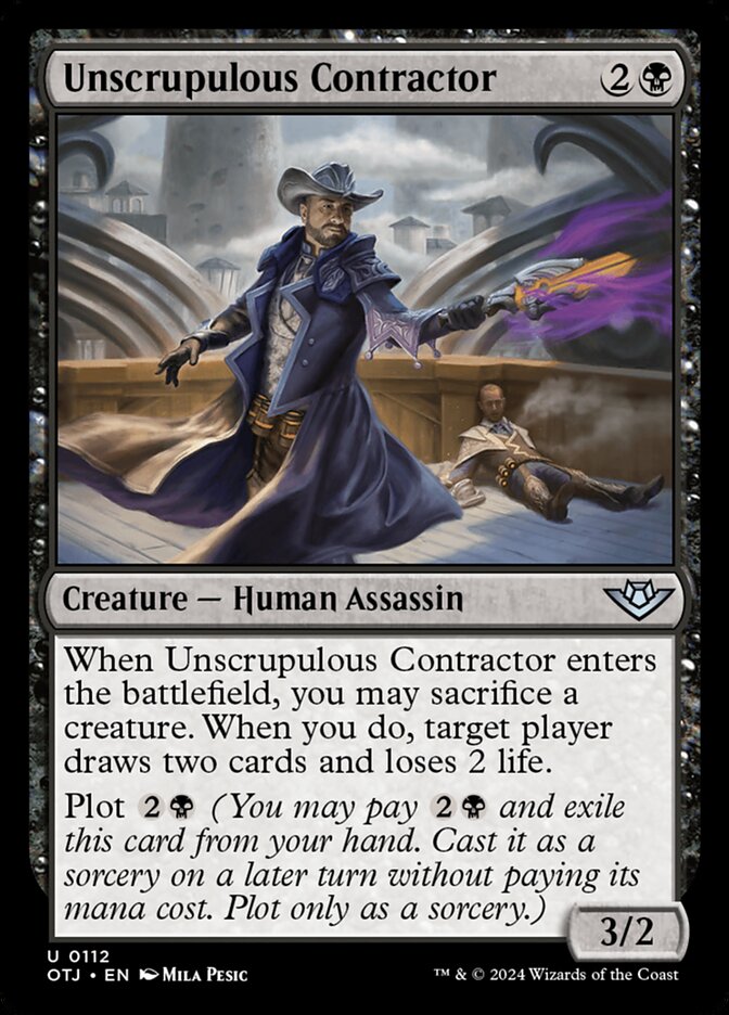 Unscrupulous Contractor - carta Magic The Gathering