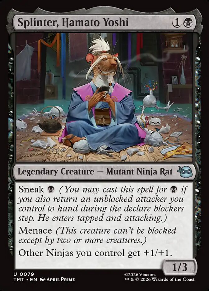 Splinter, Hamato Yoshi - carta Magic The Gathering
