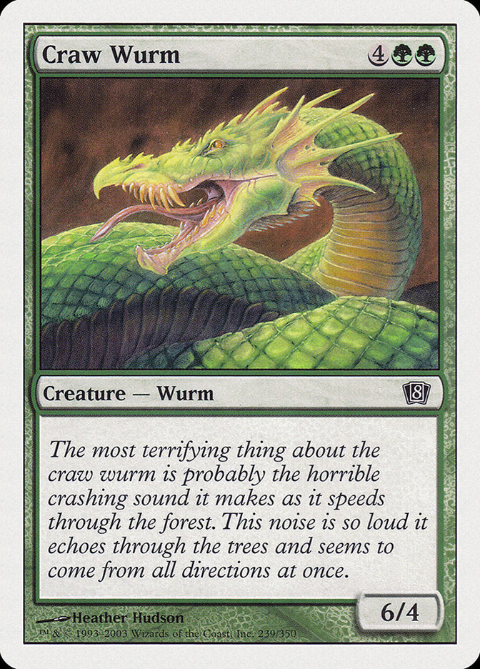 Craw Wurm - carta Magic The Gathering