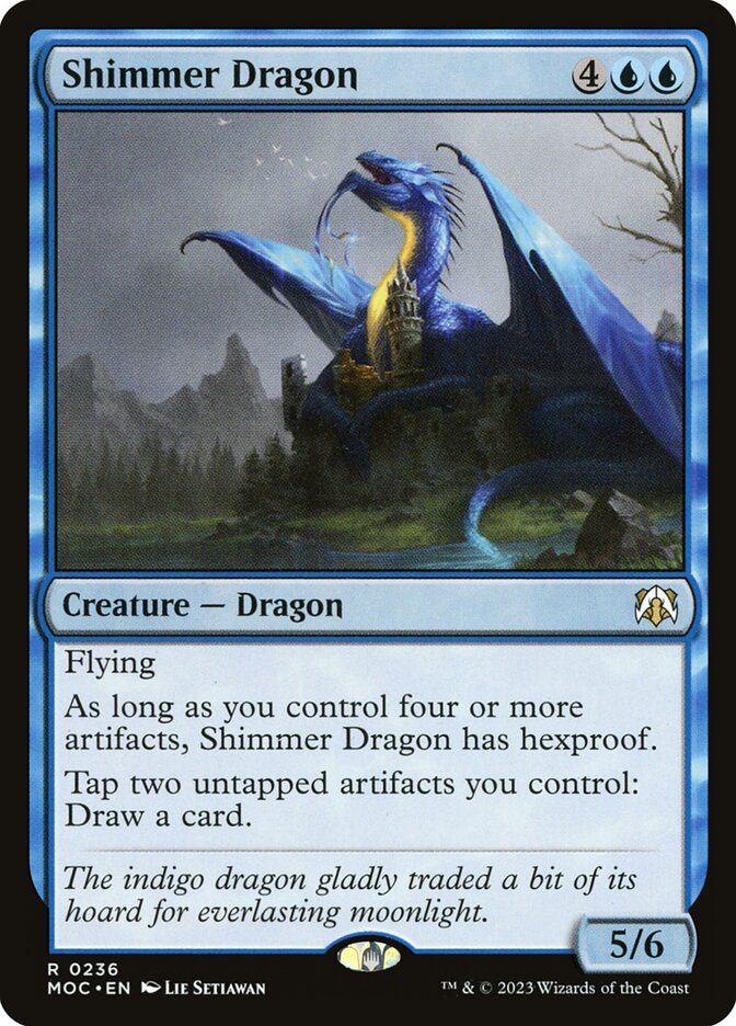 Shimmer Dragon - carta Magic The Gathering
