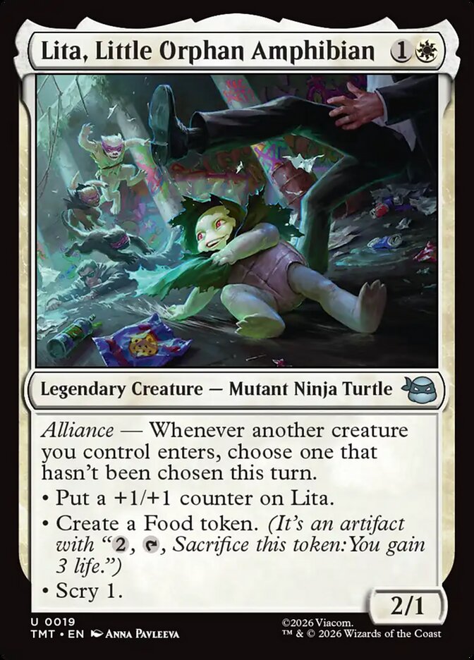 Lita, Little Orphan Amphibian - carta Magic The Gathering
