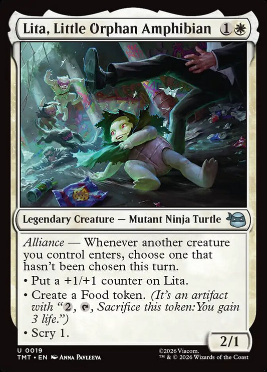 Lita, Little Orphan Amphibian - carta Magic The Gathering