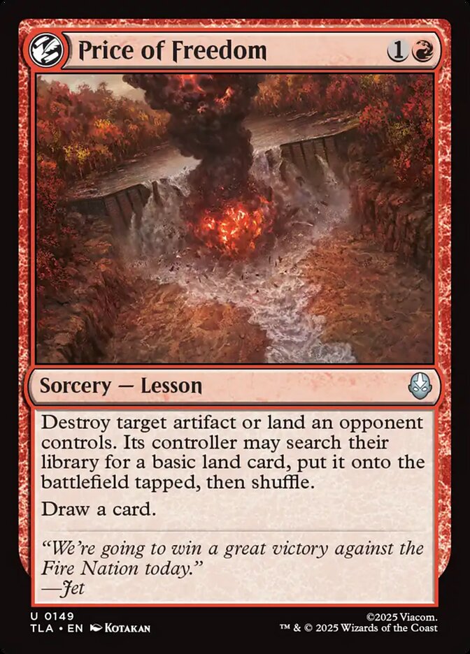 Price of Freedom - carta Magic The Gathering