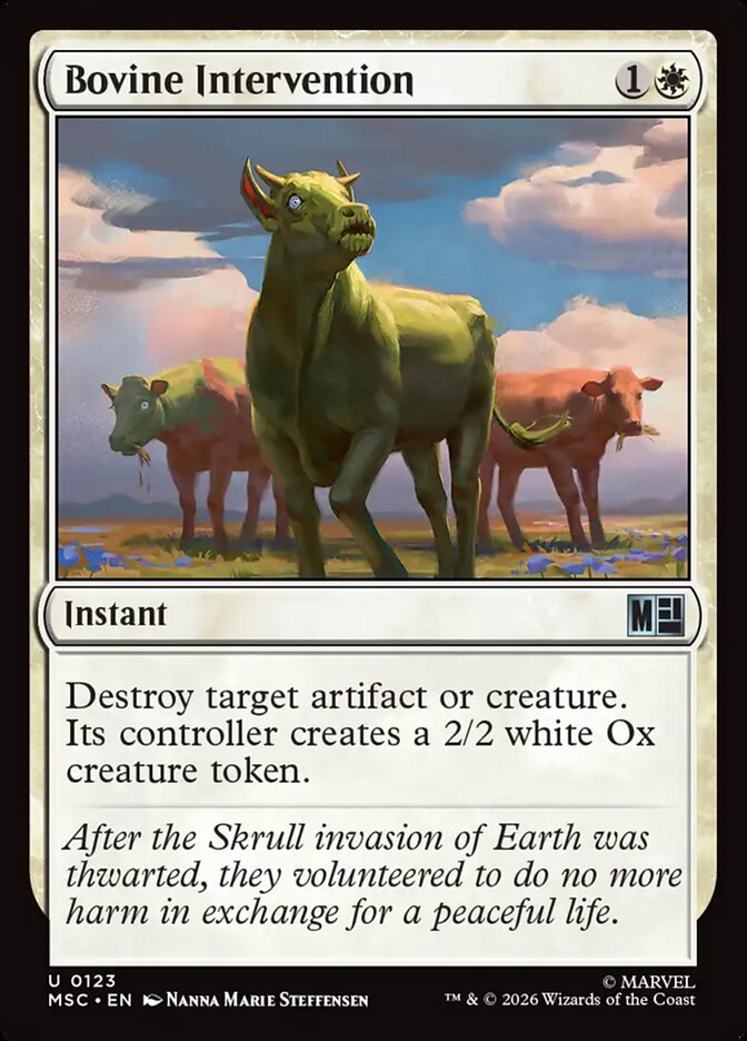 Bovine Intervention - carta Magic The Gathering