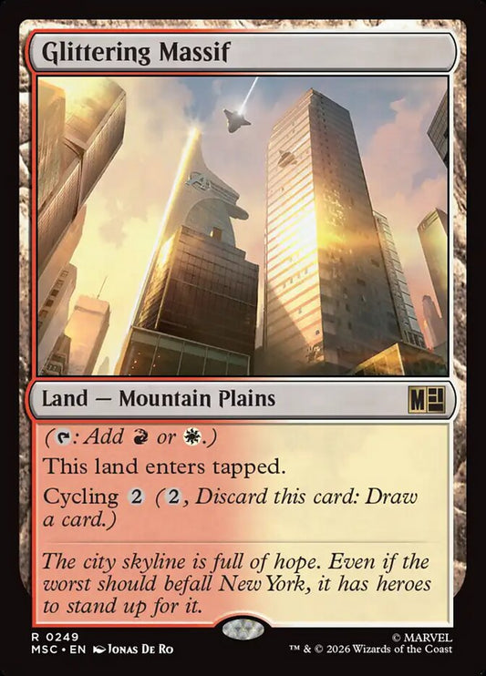 Glittering Massif - carta Magic The Gathering